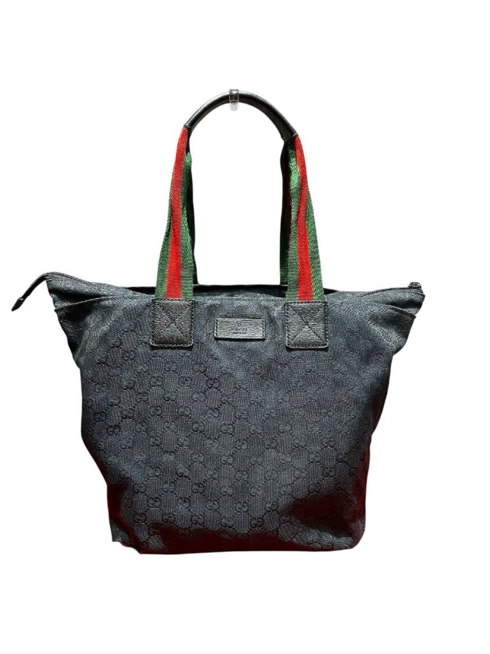 Gucci Tote Bag Sherry Line GG Canvas Leather